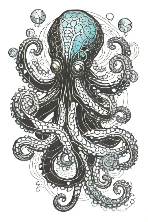 Octopus Holding Crystals