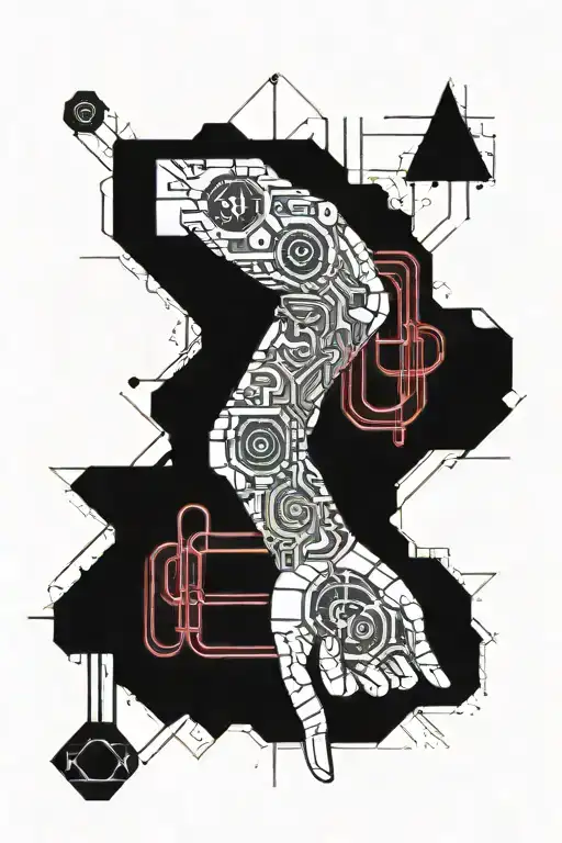 Cyberpunk Tattoo Inner Forearm