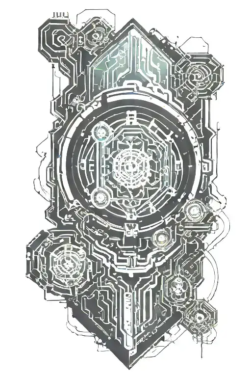 Cyberpunk Tattoo Inner Forearm