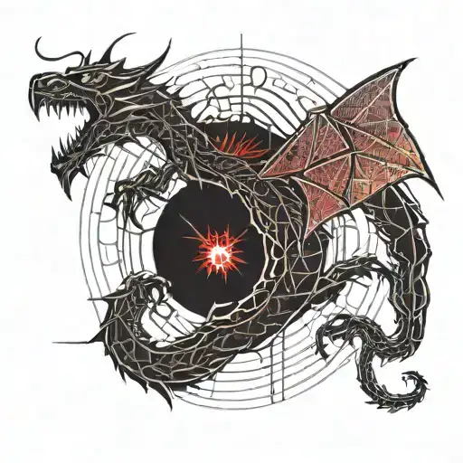 Red Dragon Intertwined