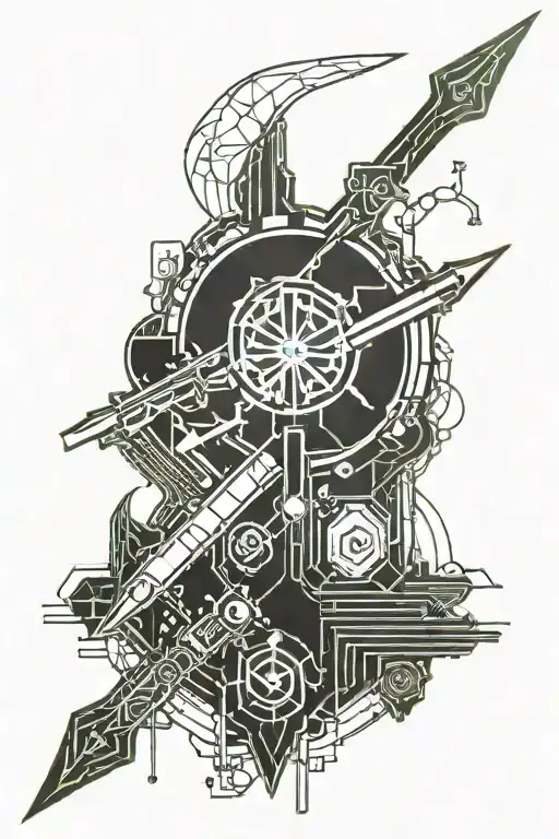 Nier Automata Sword Geometrical