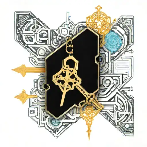 Open Book And Key Unlocking A Hidden