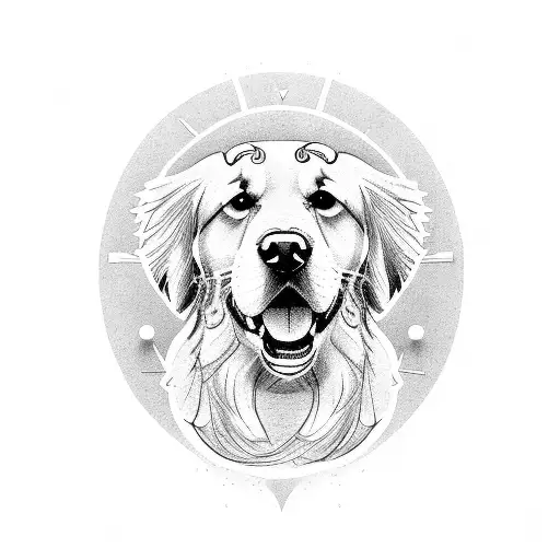 A Male Golden Retriever Portrait