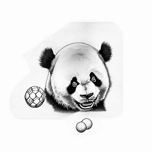 Panda Playing Billiards