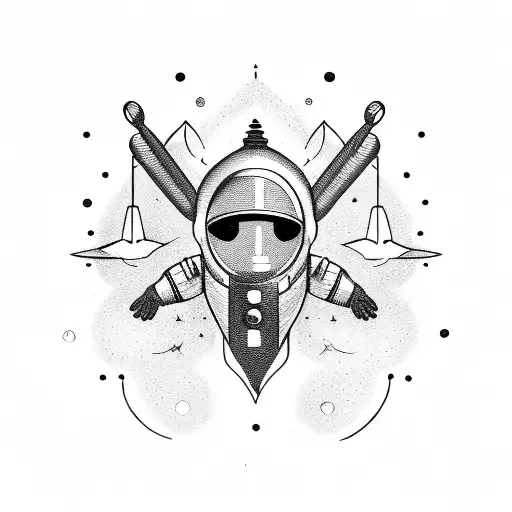 Space Alien Meet Astronaut