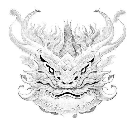 Chinese Zodiac Dragon With A Chinese Zodiac Rabbit