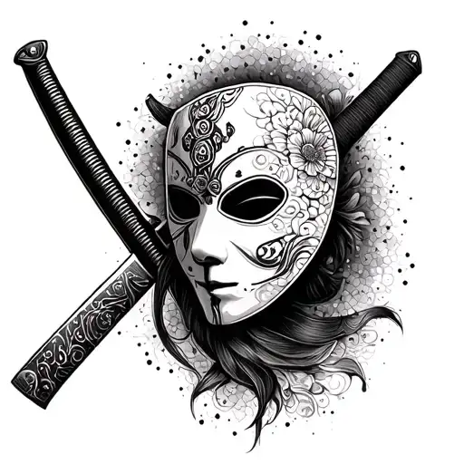 Mask And Katana