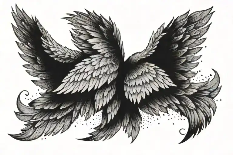 For Male Collarbone Wings Flying