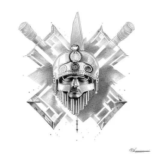 Roman Hero With The Phrase Veni Vidi Vici