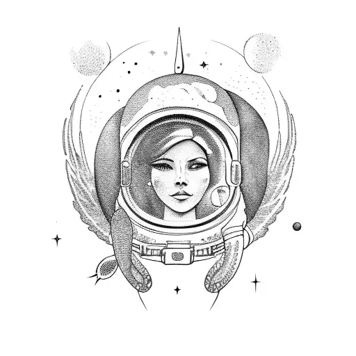 Astronaut Catching Moon Angel
