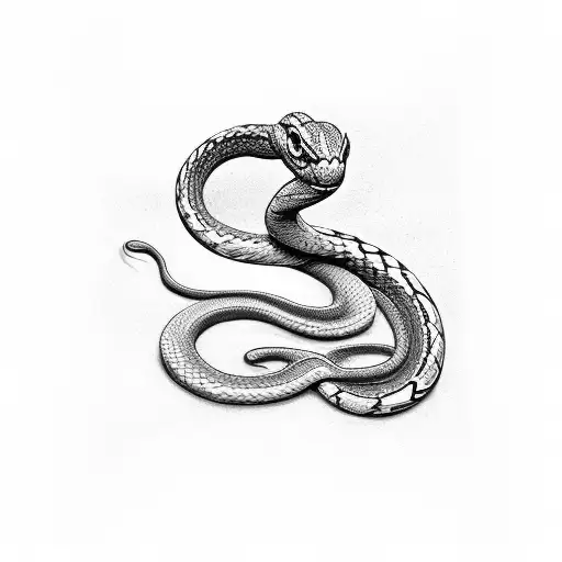 Snake Wrapping Around 444