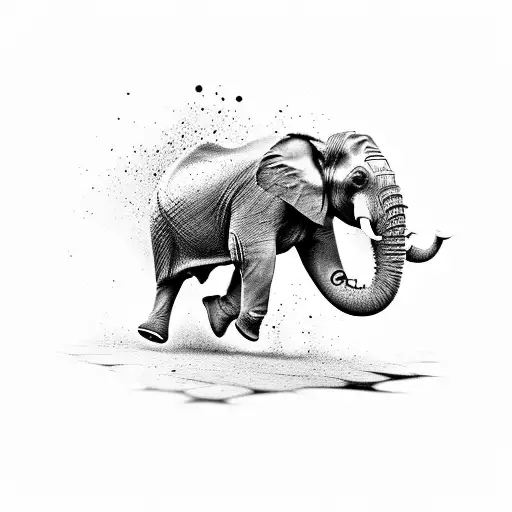 Elephant Running Simple