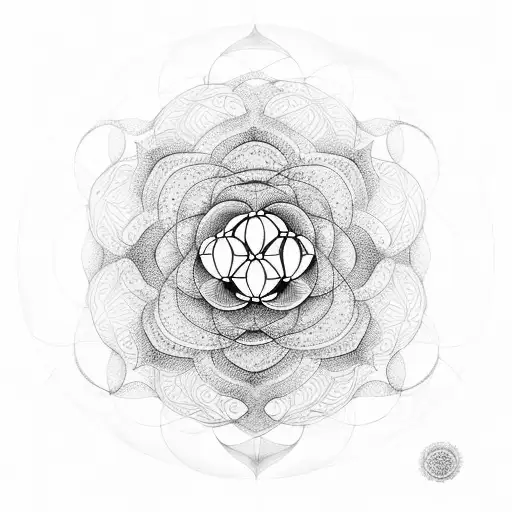Flower Of Life Fine Line