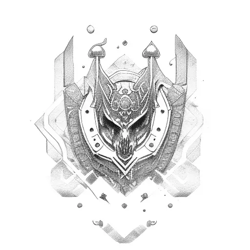 Guitar Head With Shield