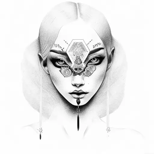 Girl With A Money Bag Shoved Over Her Head