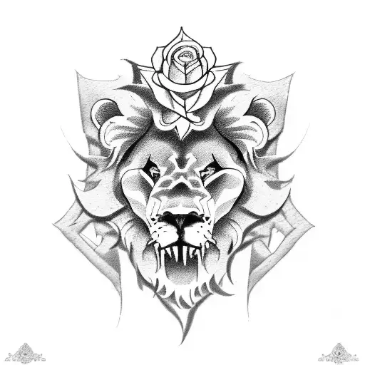 Lion Rose Motorcycle