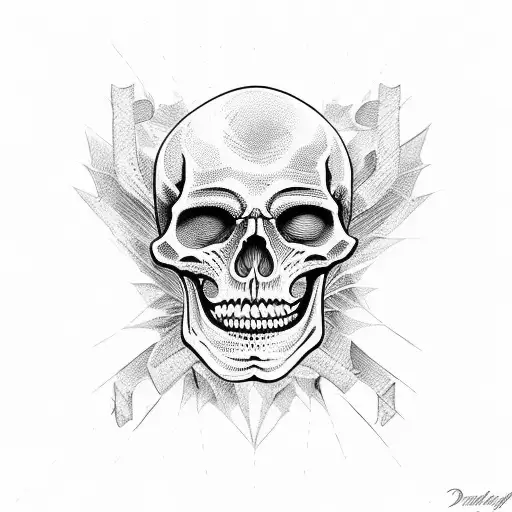 Skeleton Saying I'm The Devils Guest Of Honor