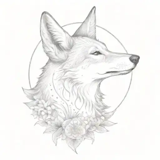 Eidelweiss Moon And Howling Coyote