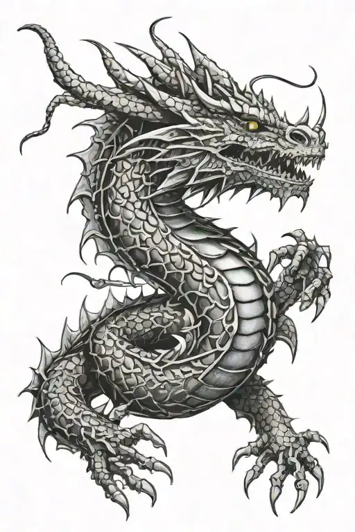 Full Dragon With Thorns Wrapping