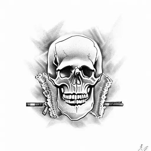 Skull And Cigarretes