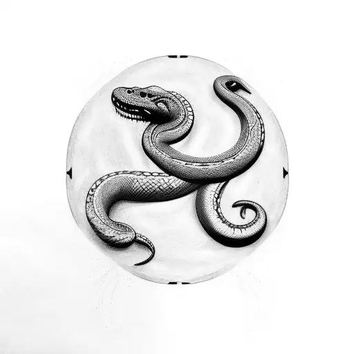 Half Sleeve Tattoo With Snake Skin Rolex Logo