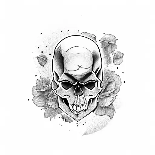 Skull With Pool Que