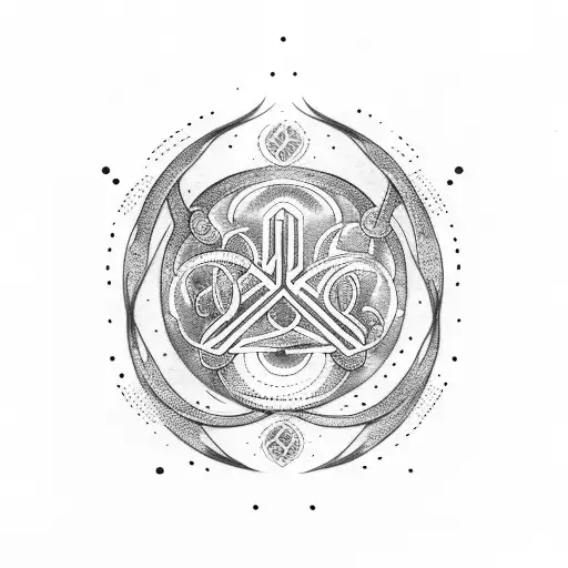 Yggdrasil With Nordic Runes