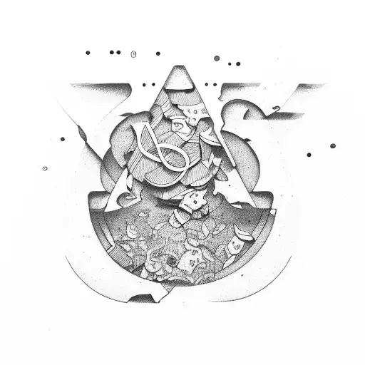 Broken And Trouble Lettering