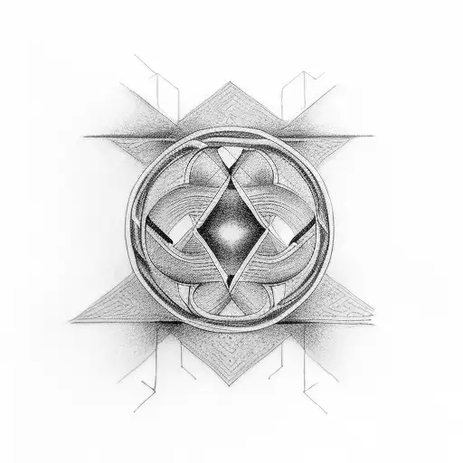 Basic Infinity Symbol With Aj And Hj In The Lines