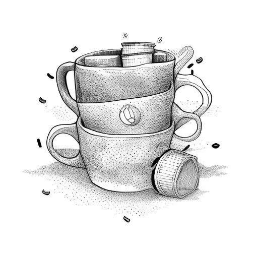 Stack Of Books With A Coffee Cup With Glasses