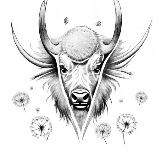 Buffalo Moon And Dandelion