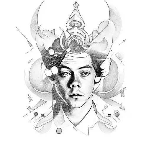 Create A Tattoo Inspired By Harry Styles' Music That Incorporates Elements Of Nature