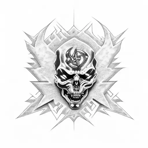 Metallica And Tool Logos Mixed