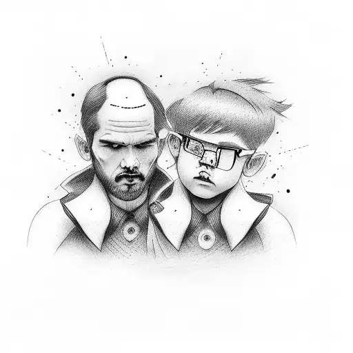 Two Parents Men With A Son