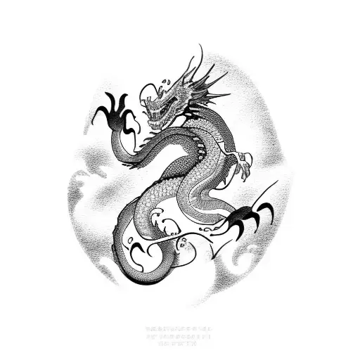 Dragon And Cherry Blossom