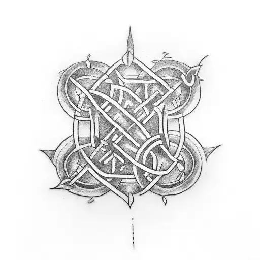 Create A Small Simple Tattoo Interlacing The Letters F A And B Using Celtic Design