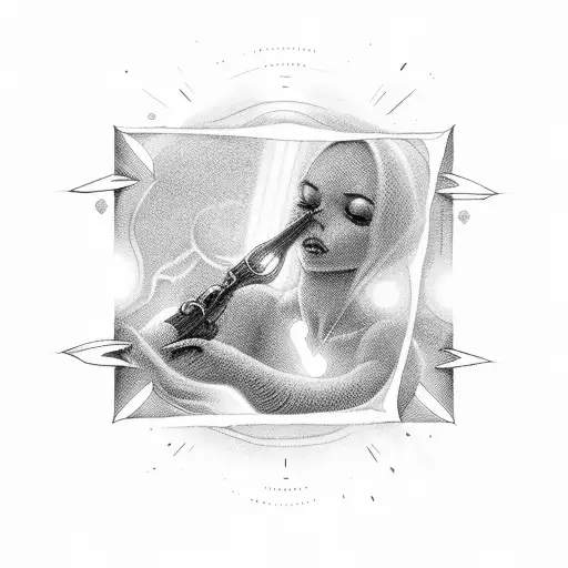 Open Broken Window With Light Streaming In