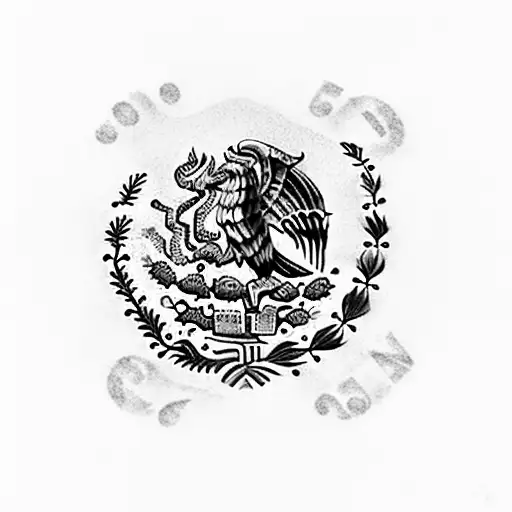 Mexico Flag And Money