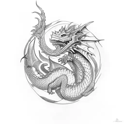 Two Dragons Breathing Fire