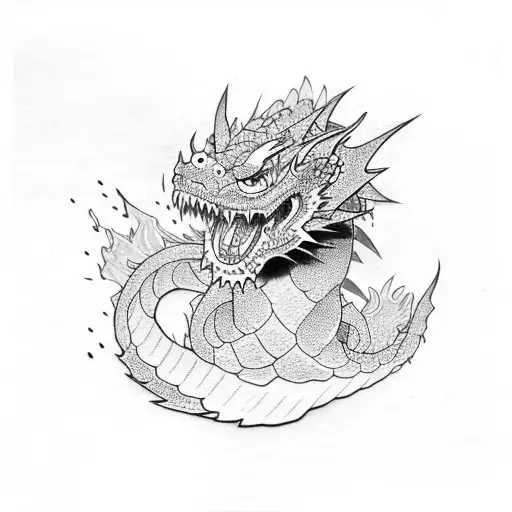 Linetatoo Dragon