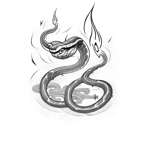 Snake With Torch