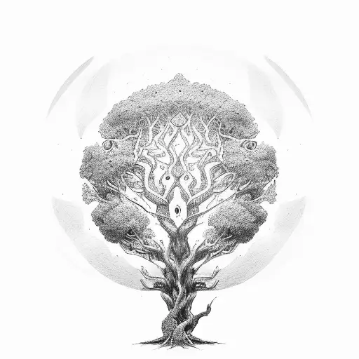 Tree Of Life And Phoneix