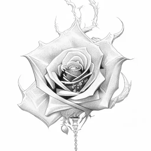 Sol Key With Rose
