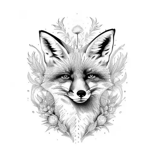 Fox And Thistle Flower