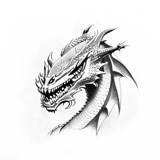 Dragon With Red Ruby