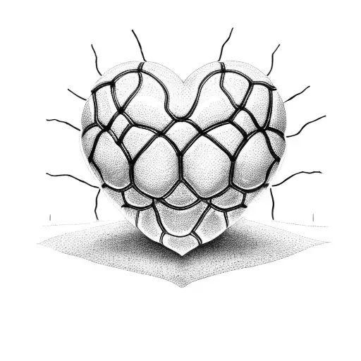 Heart-shaped Basketball With The Word 'Love' Written On It