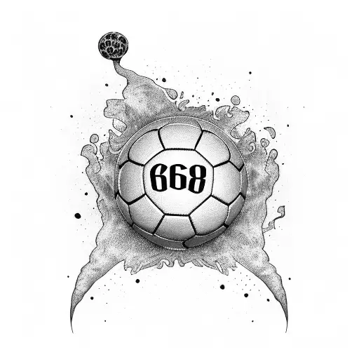 Soccer Shirt With Number 66
