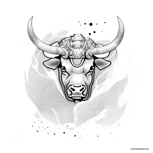 Bull Full Body Fine Line