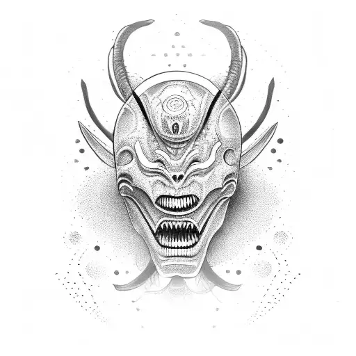Alien Hannya Mask