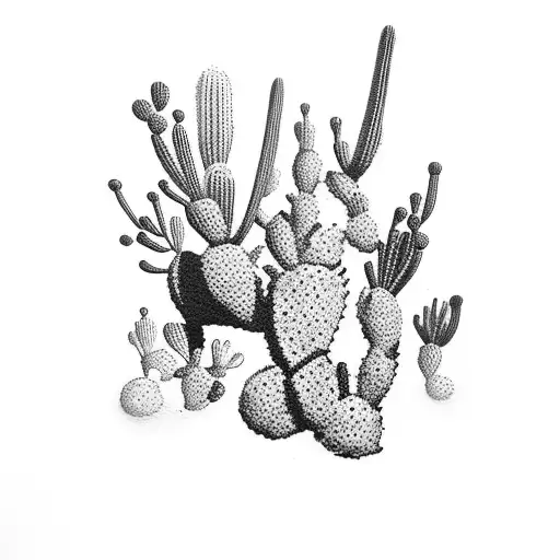 Western Saddle With Cactus